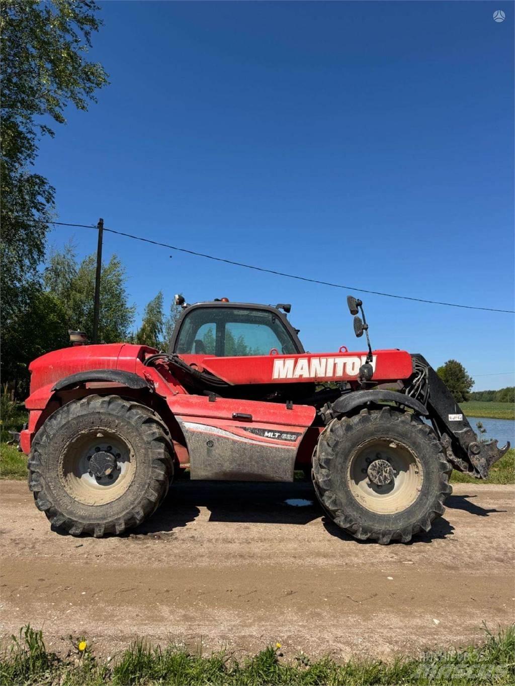Manitou MLT629 프론트 로더 및 굴착기