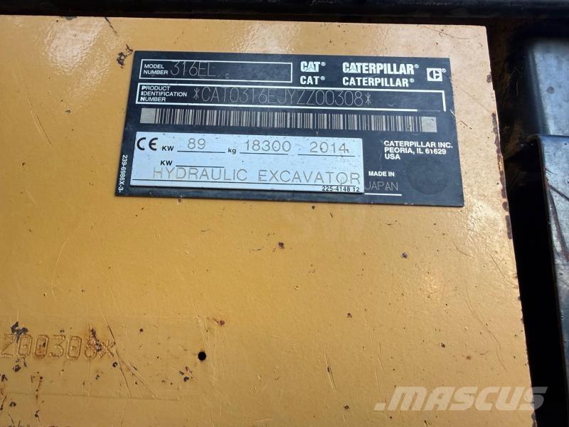 CAT 316E 대형 굴삭기 29톤 이상