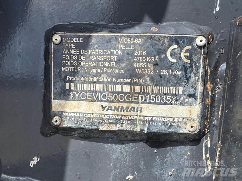 Yanmar ViO50 소형 굴삭기 7톤 미만