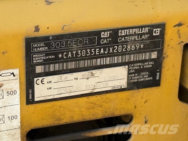 CAT 303.5ECR 소형 굴삭기 7톤 미만