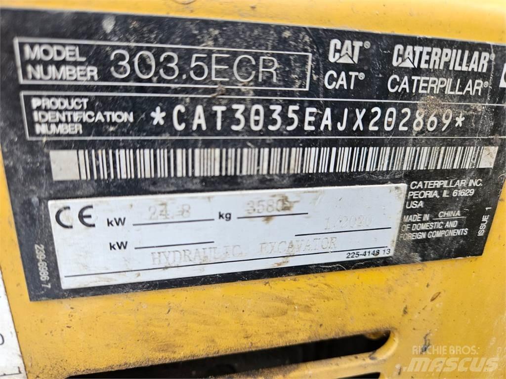 CAT 303.5ECR 소형 굴삭기 7톤 미만