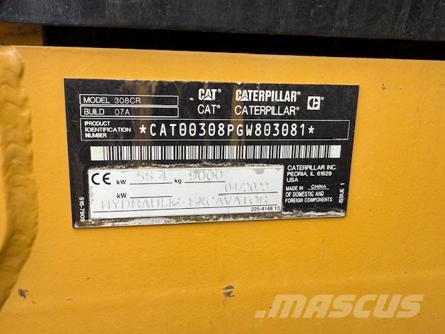 CAT 308-07 소형 굴삭기 7톤 미만