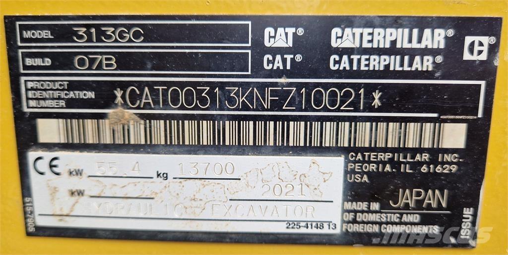 CAT 313GC 대형 굴삭기 29톤 이상