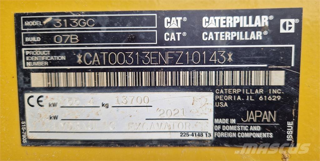 CAT 313GC 대형 굴삭기 29톤 이상