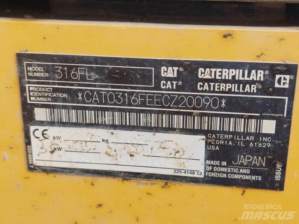 CAT 316FL 대형 굴삭기 29톤 이상