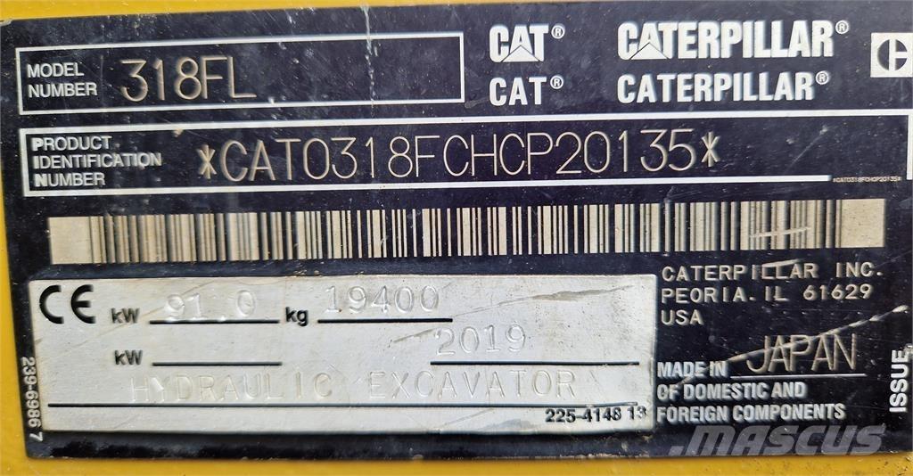 CAT 318FL 대형 굴삭기 29톤 이상