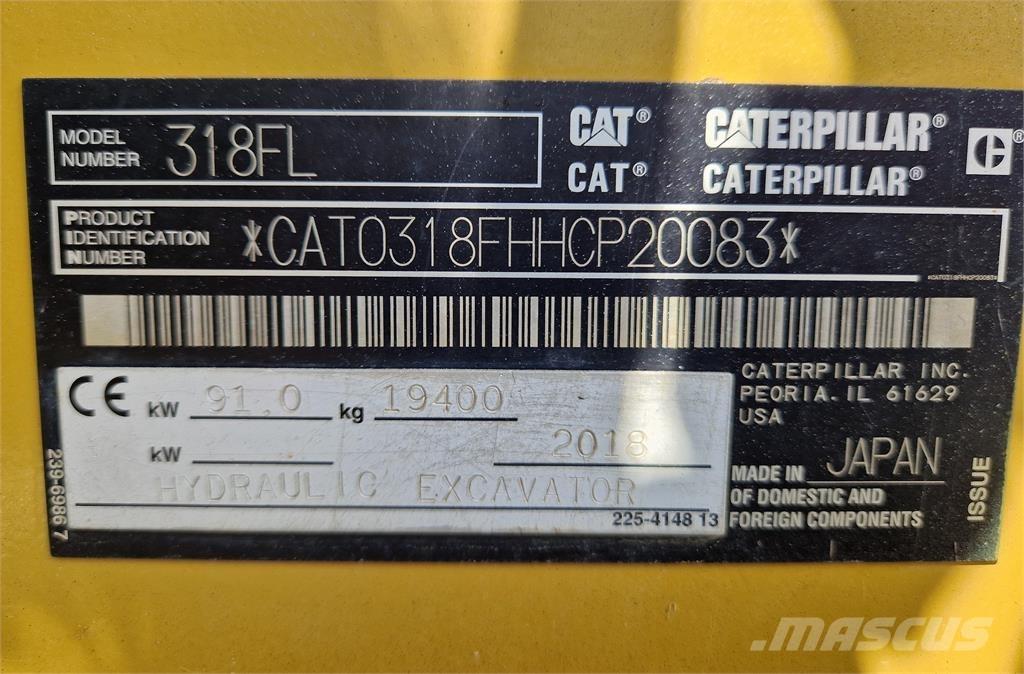 CAT 318FL 대형 굴삭기 29톤 이상