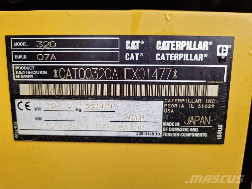 CAT 320 대형 굴삭기 29톤 이상