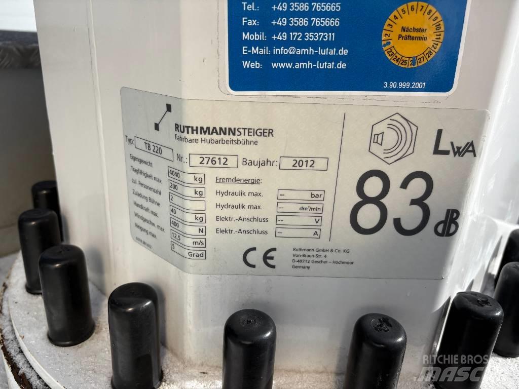 Ruthmann TB 220 트럭 탑재 고소작업대