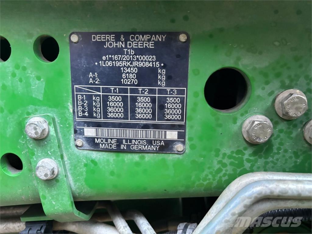 John Deere 6195R 트랙터