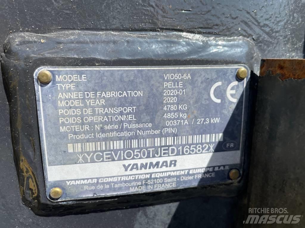 Yanmar Vio 50-6 소형 굴삭기 7톤 미만