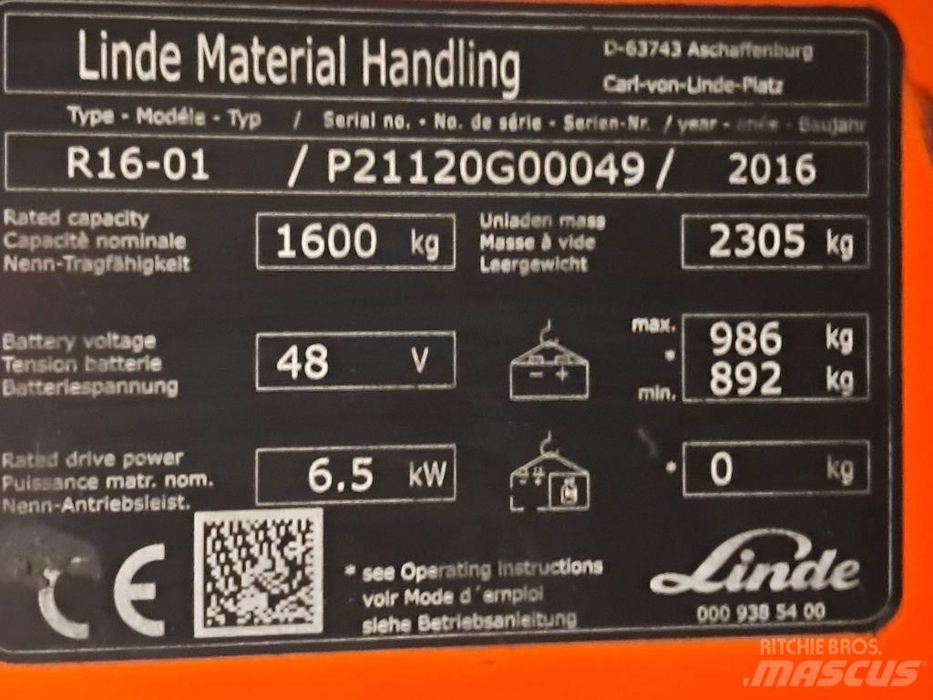 Linde R16-01 리치 트럭
