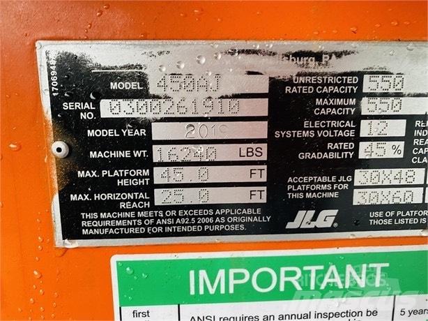 JLG 450 A 관절형 전동이동 리프트