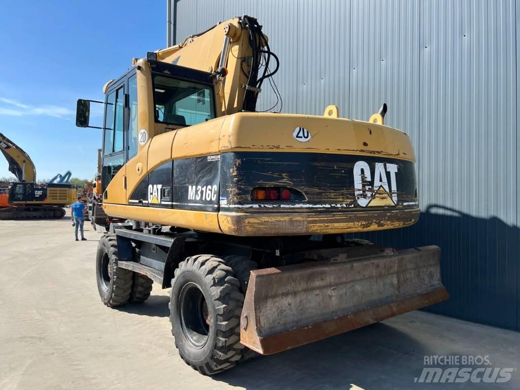 CAT M316C  휠 굴삭기