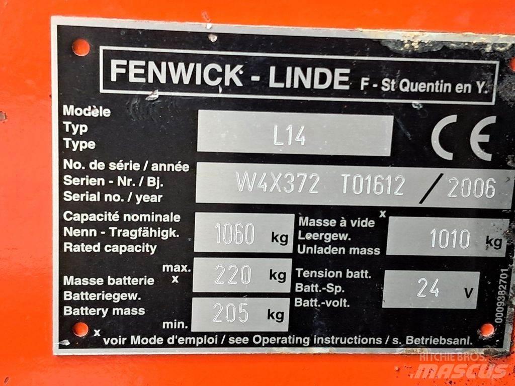 Linde L14 포크리프트