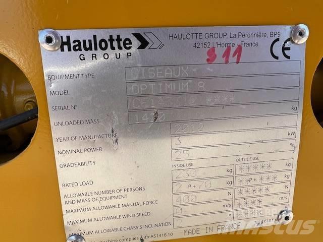 Haulotte Optimum  8 가위형 리프트