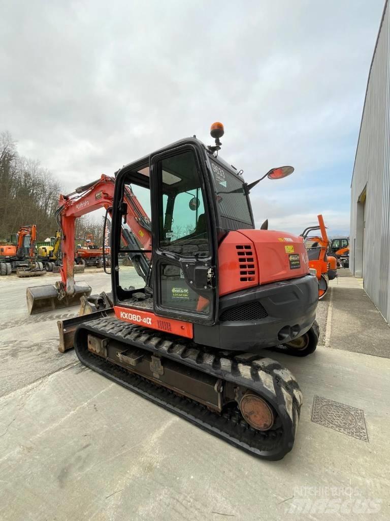 Kubota KX 080-4 중형굴삭기 7톤-28톤
