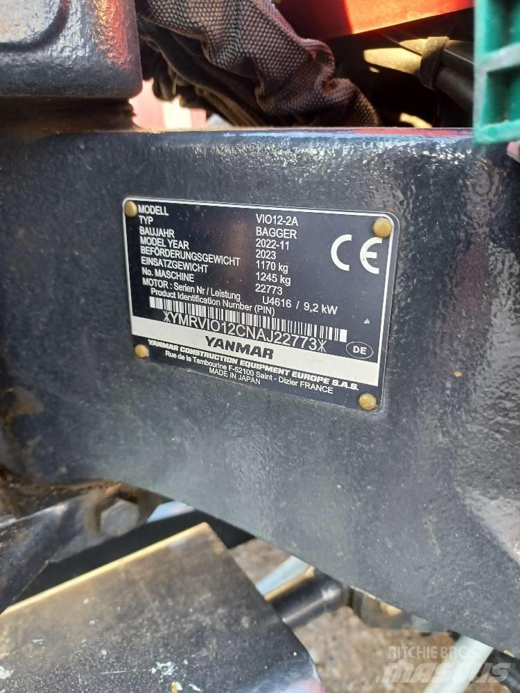 Yanmar VIO12-2A 소형 굴삭기 7톤 미만