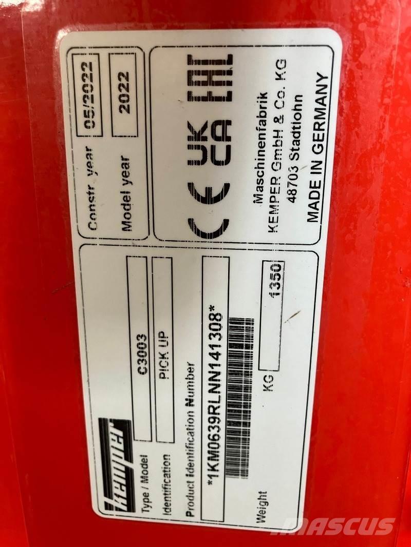 Kemper C3003 건초 및 사료 기계 액세서리