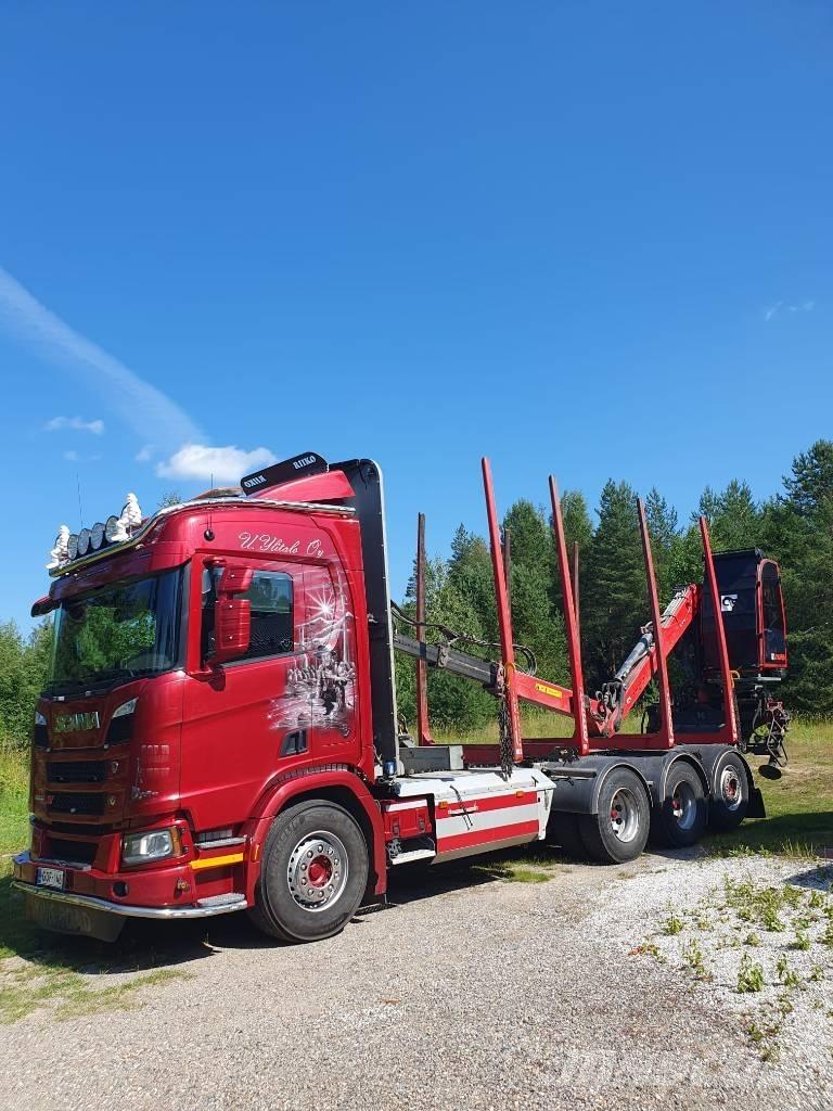 Scania R 650 목재 트럭