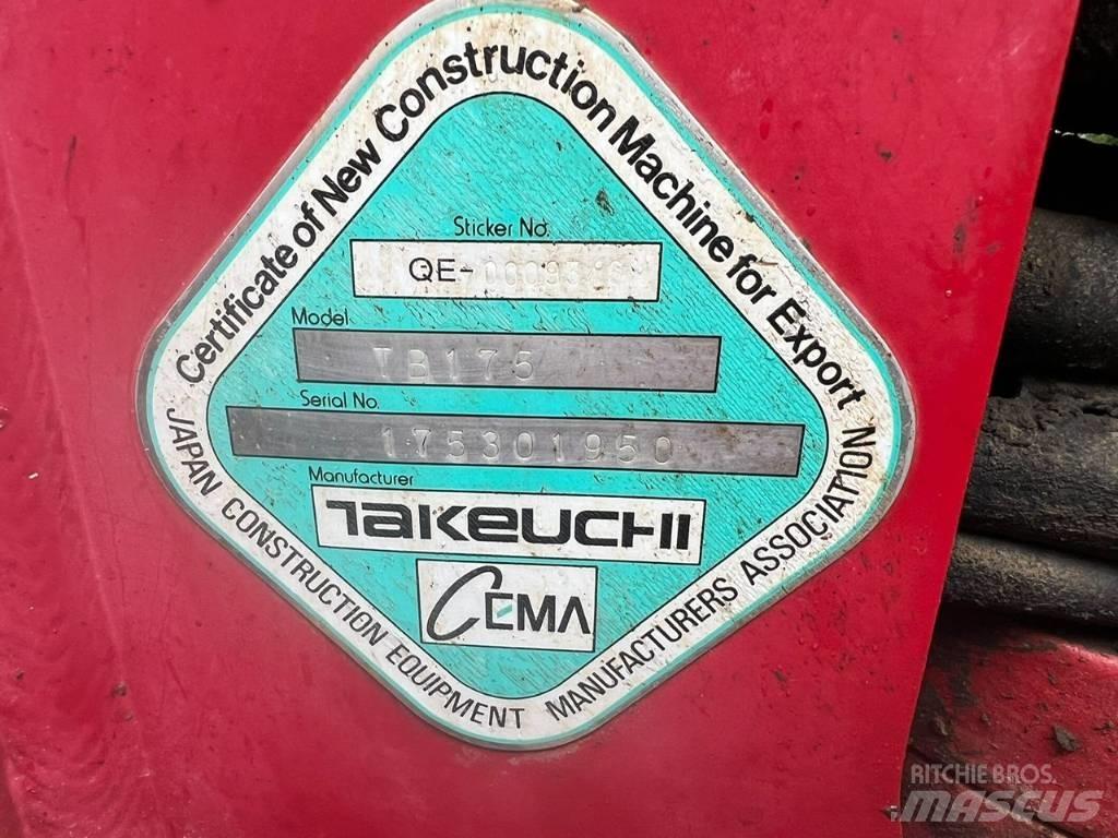 Takeuchi TB 175 중형굴삭기 7톤-28톤