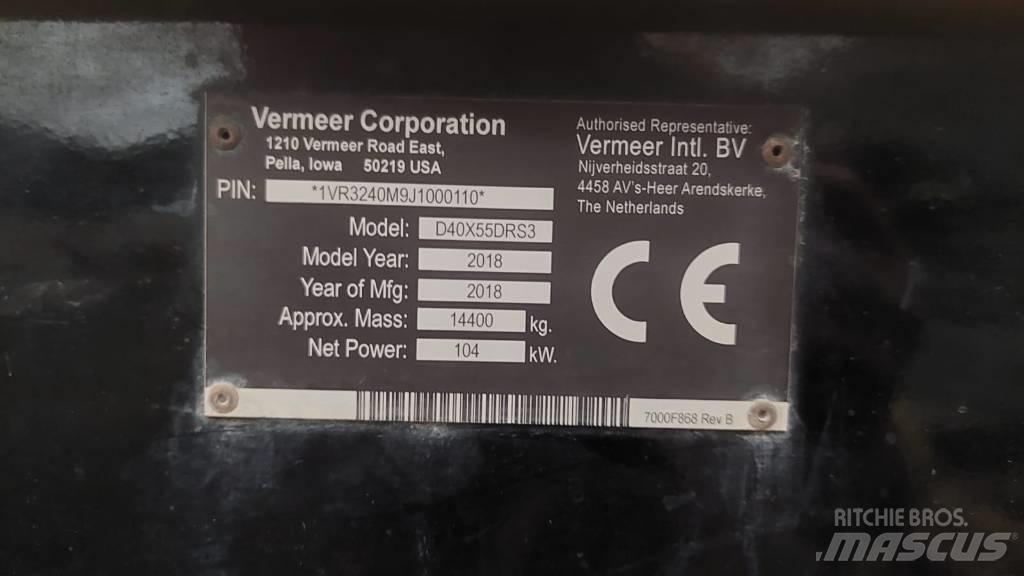 Vermeer D40x55DR S3 수평 굴착 장치