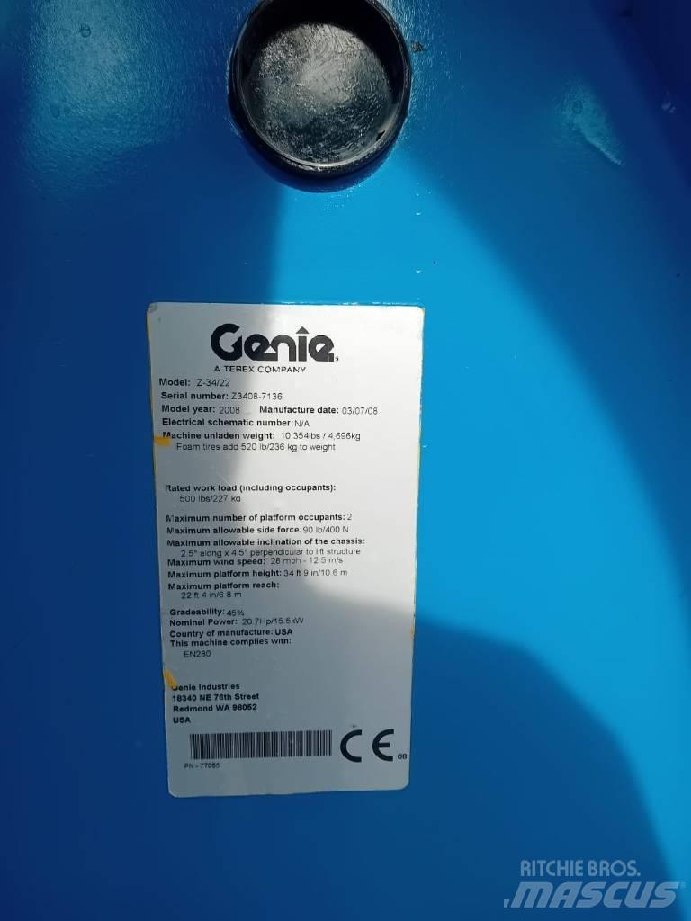 Genie Z 34/22 N 관절형 전동이동 리프트