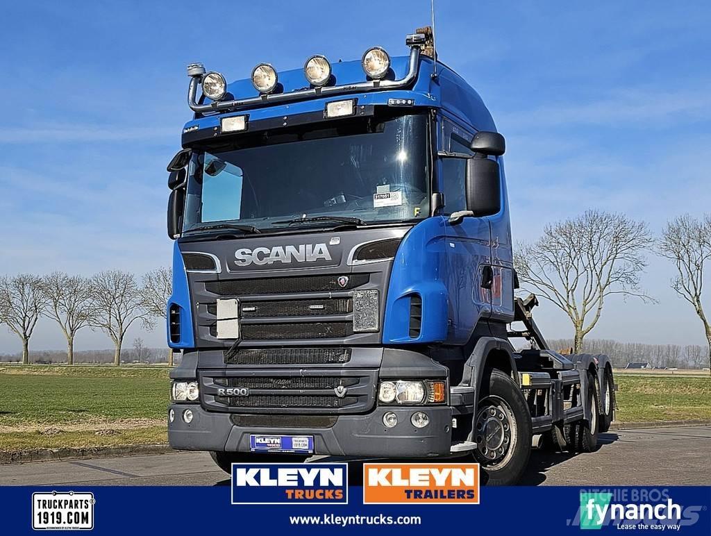 Scania R500 훅 리프트 트럭