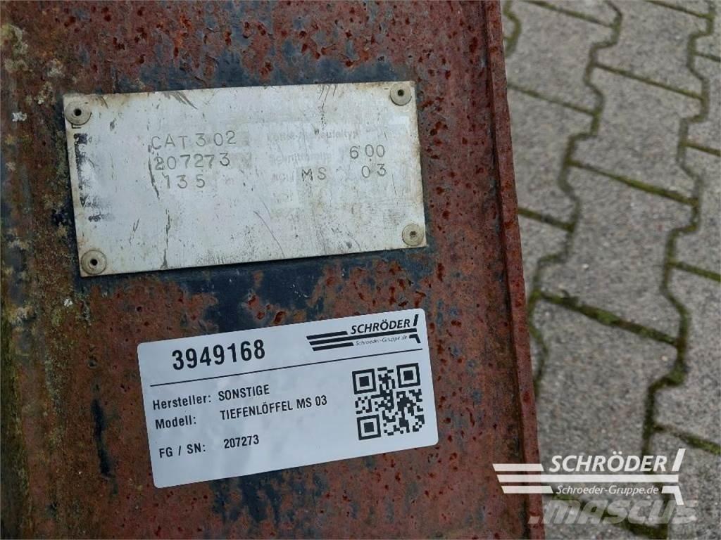  TIEFENLÖFFEL MS 03 프론트 로더 부속품