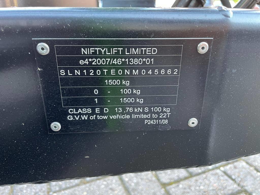 Niftylift 120T 트레일러 탑재 고소작업대