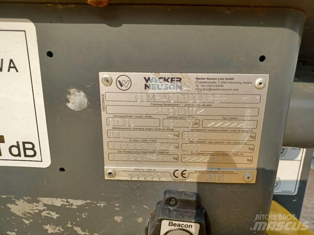 Wacker Neuson DT10e  궤도식 덤프
