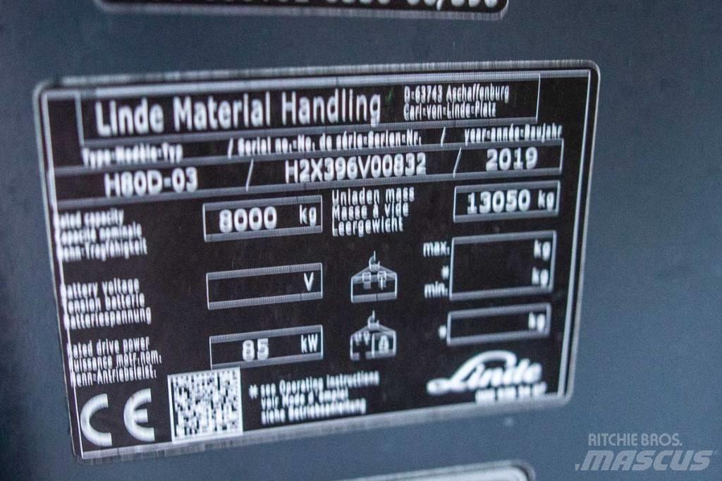 Linde H 80 D-03 디젤 지게차