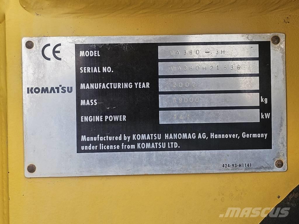 Komatsu WA 380-3H  휠로우더