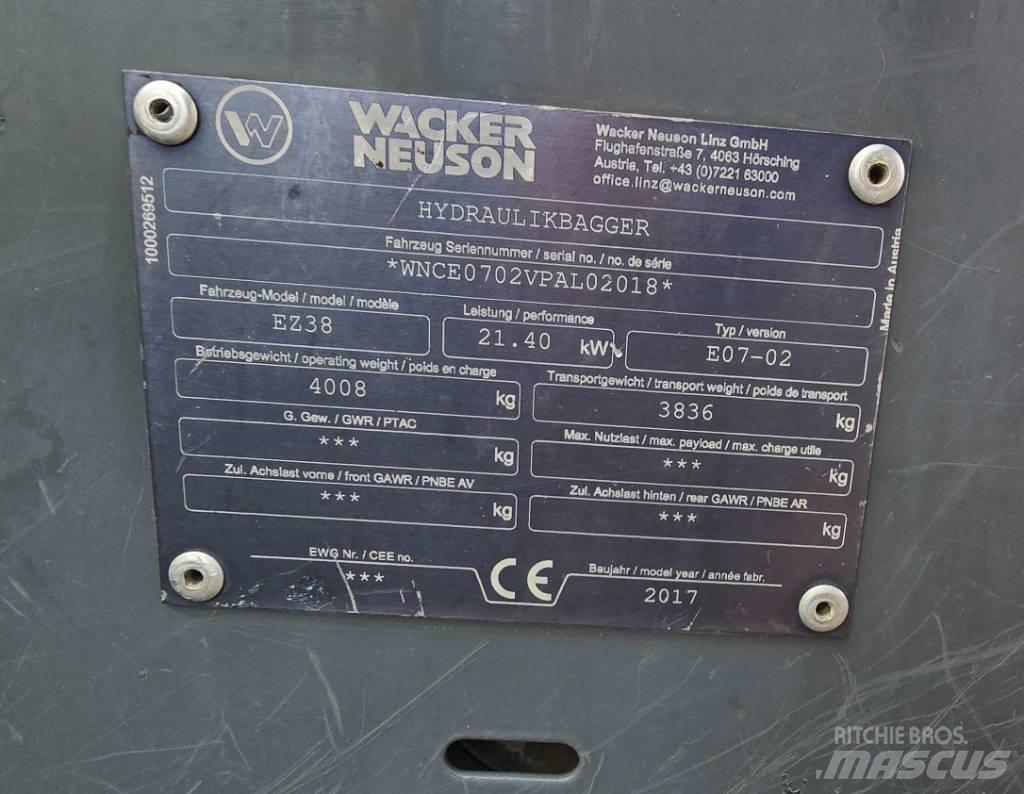 Wacker Neuson EZ 38 소형 굴삭기 7톤 미만