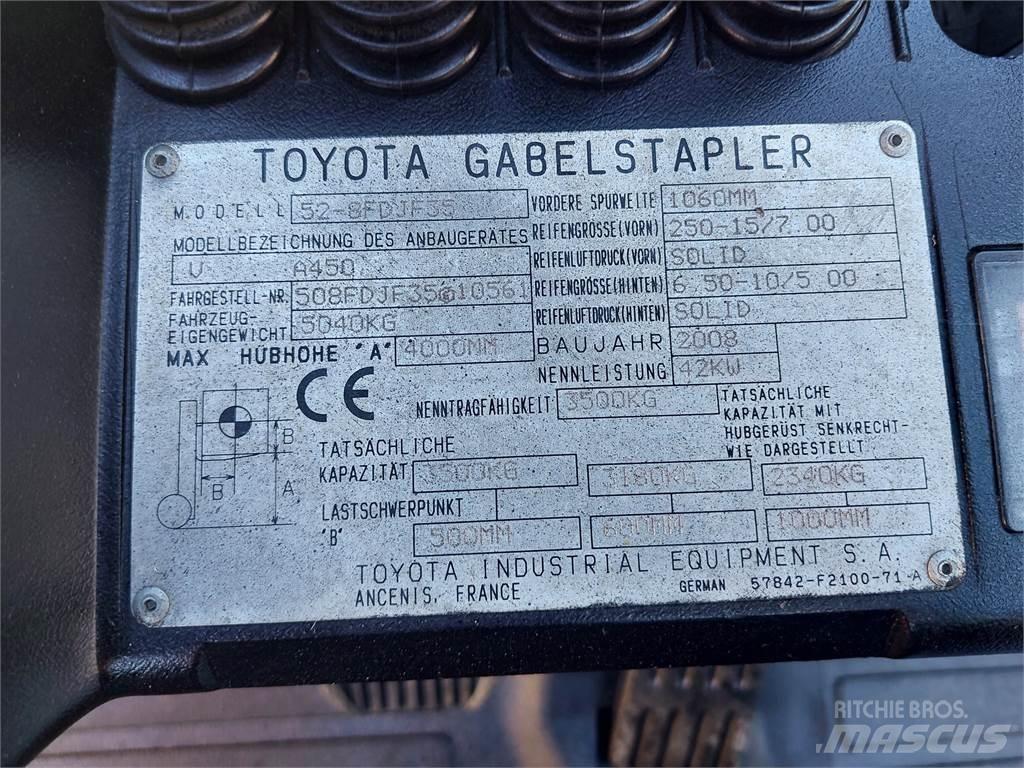 Toyota 52 8FDJF35 디젤 지게차