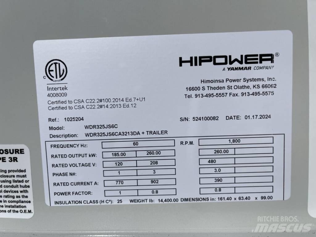 Hipower HRJW 325 디젤 발전기