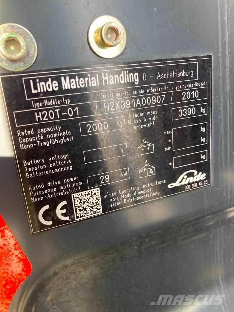 Linde H20T/391 LPG 지게차
