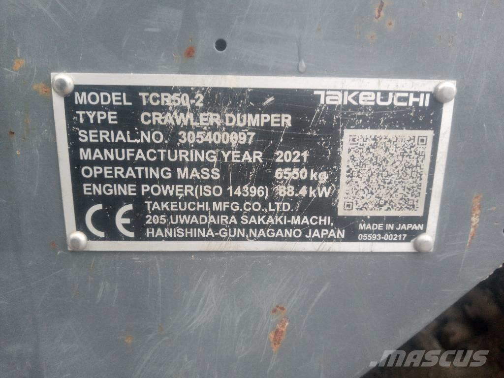 Takeuchi TCR 50-2  궤도식 덤프