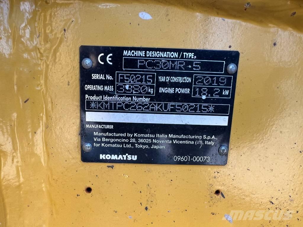 Komatsu PC 30 MR-5 소형 굴삭기 7톤 미만