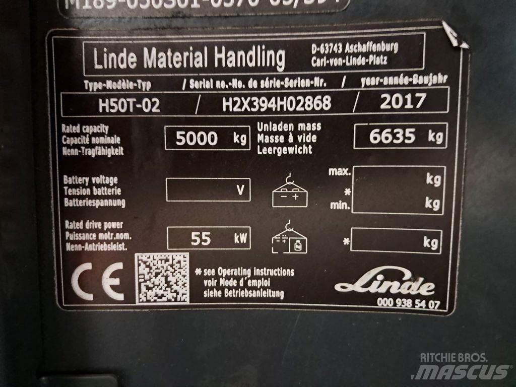 Linde H50T-02 LPG 지게차