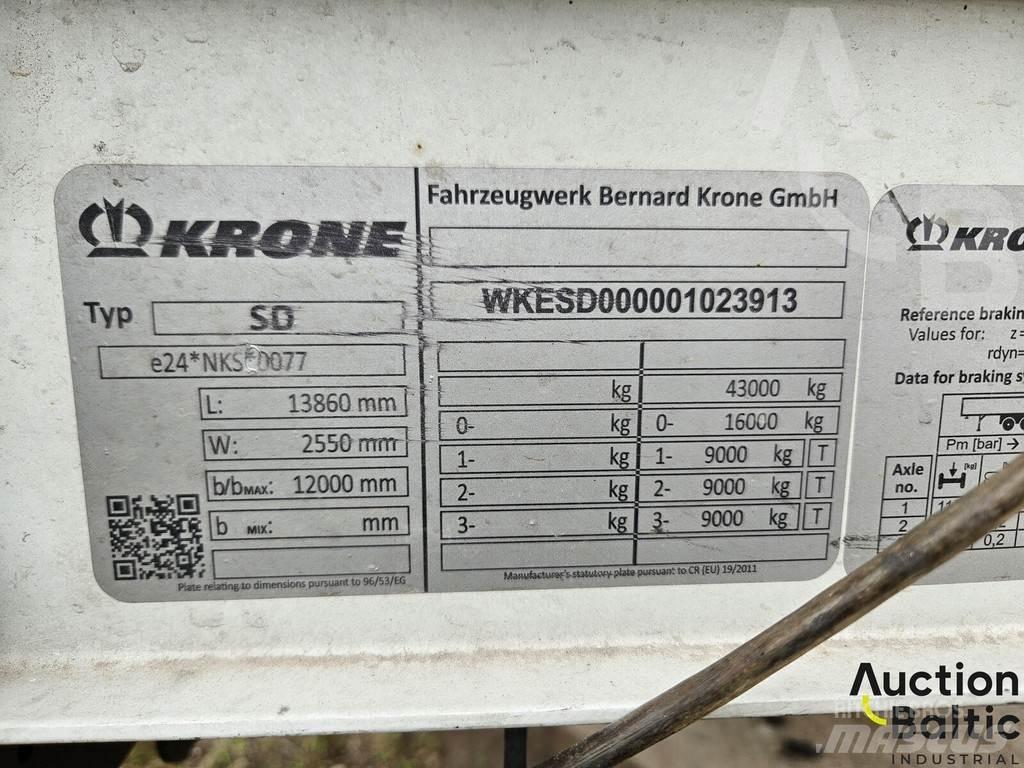 Krone SK 3855 커튼사이더 세미 트레일러