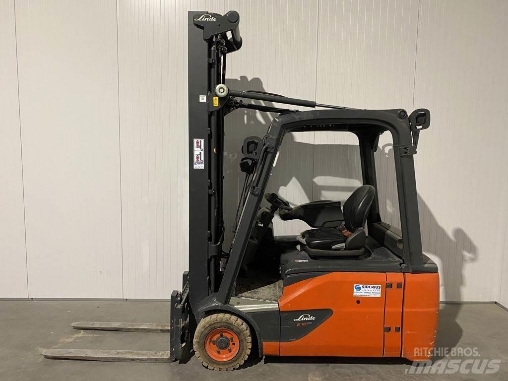 Linde E16L-02 전동 지게차