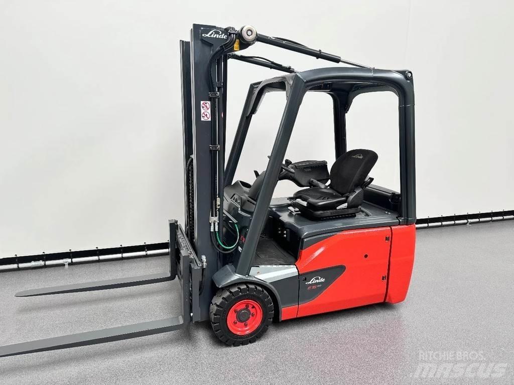 Linde 386 E 16-02 전동 지게차
