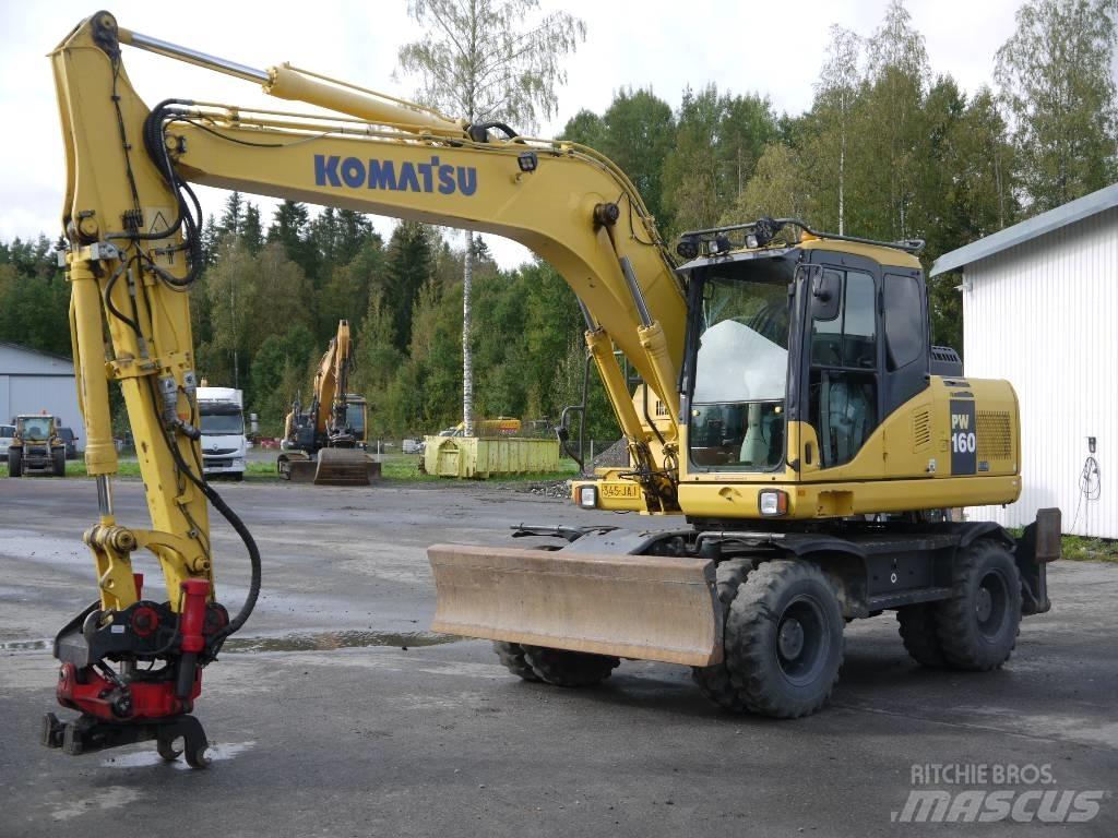 Komatsu PW 160-7E0  휠 굴삭기