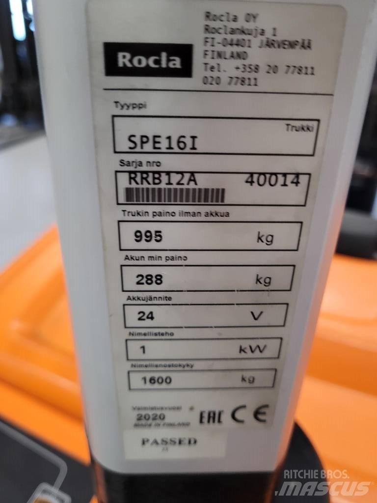Rocla SPE16i 보행식 리치 지게차