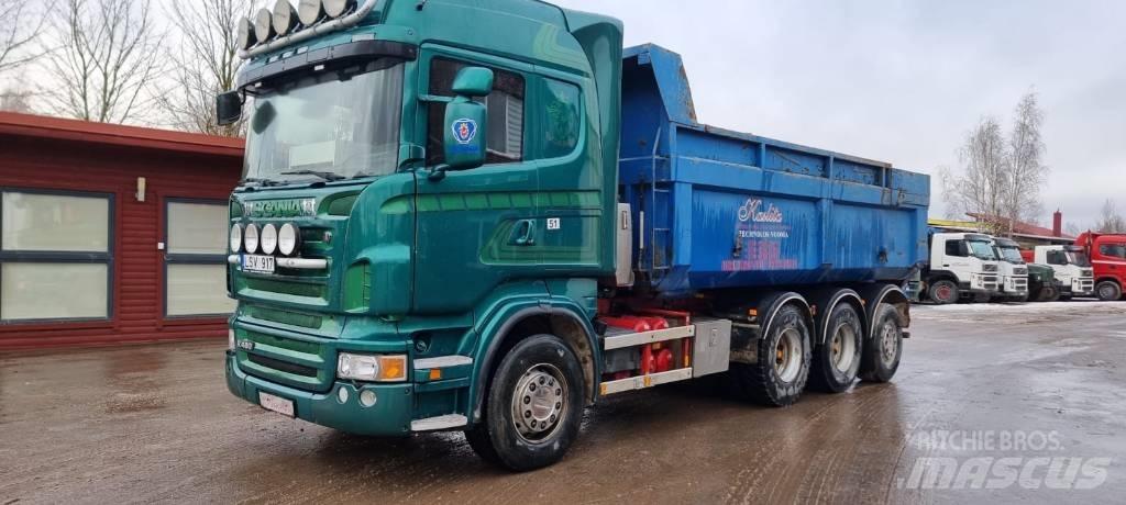 Scania R 480 스킵 로더 트럭
