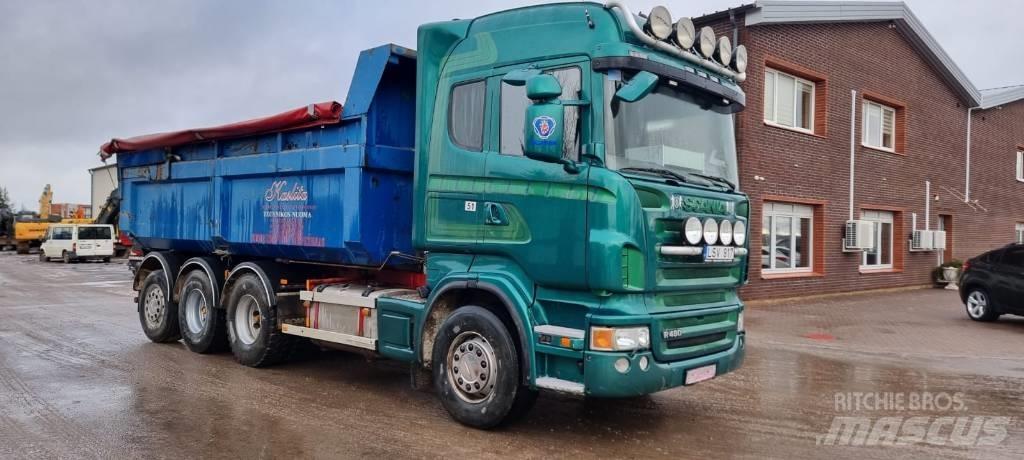 Scania R 480 스킵 로더 트럭