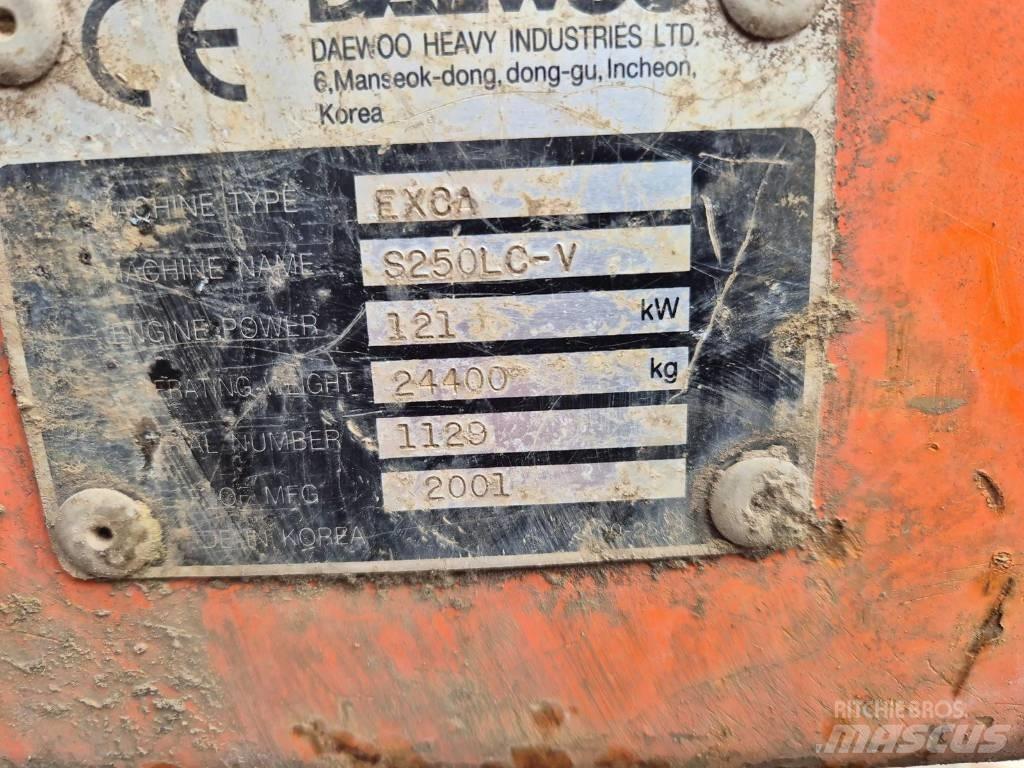 Daewoo S250 대형 굴삭기 29톤 이상