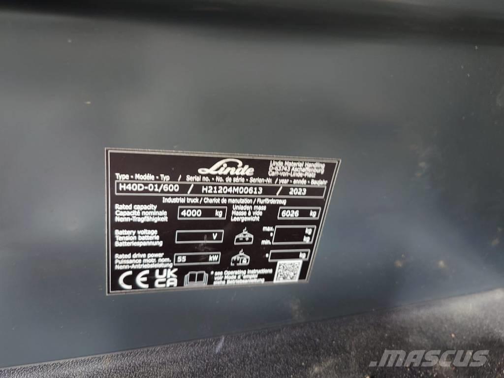 Linde H40D/600/1204 디젤 지게차