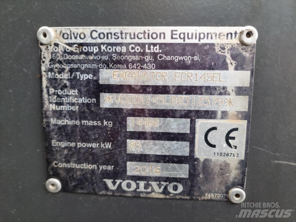 Volvo ECR 145 EL 대형 굴삭기 29톤 이상
